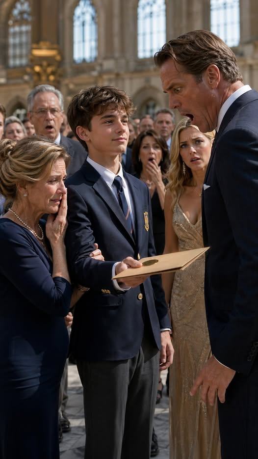 Di a luz a los 41 años, y mi esposo me dejó por una chica de 18. “El hijo de esa vieja seguramente tampoco es muy inteligente”, dijo. Quince años después, en una ceremonia de admisión, todo lo que él había construido con su amante se derrumbó en solo tres segundos.