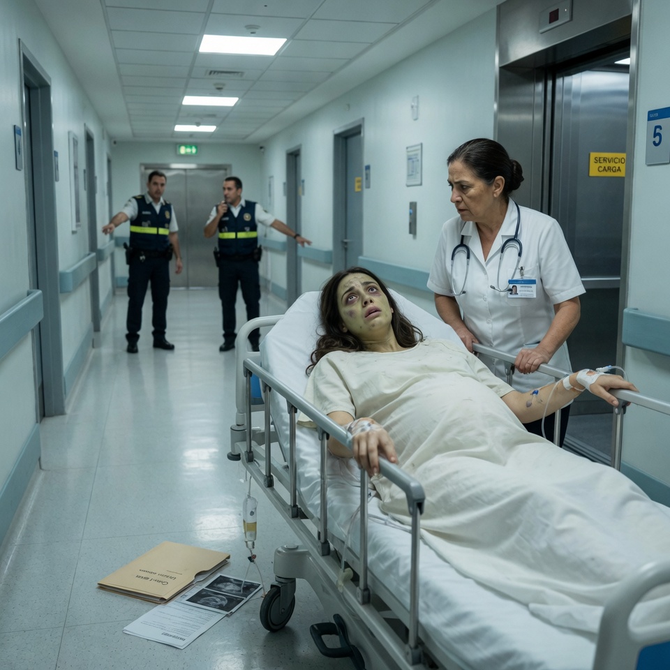 Desperté en el hospital tras la golpiza de mi suegra y vi a una “doctora” desconectando mi suero. Era ella, intentando sacarme a escondidas para callarme para siempre. “Auxilio”, alcancé a murmurar antes de que los guardias descubrieran su macabro secreto.
