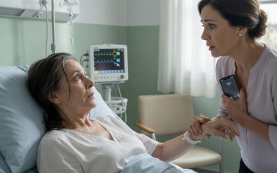 Mi hija me suplicó cuidar a su suegra en coma mientras ella salía de viaje. Sentada junto a la cama, la señora despertó aterrada, me apretó la mano y susurró: “Llame a la policía”. Lo que descubrí después me heló la sangre.