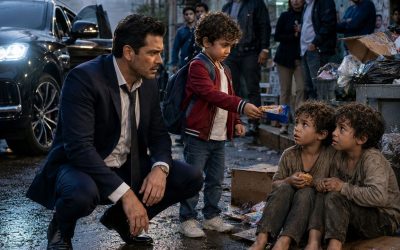 Mi hijo de 5 años me hizo detener el coche por dos niños que dormían junto a la basura — entonces vi los ojos de mi esposa fallecida