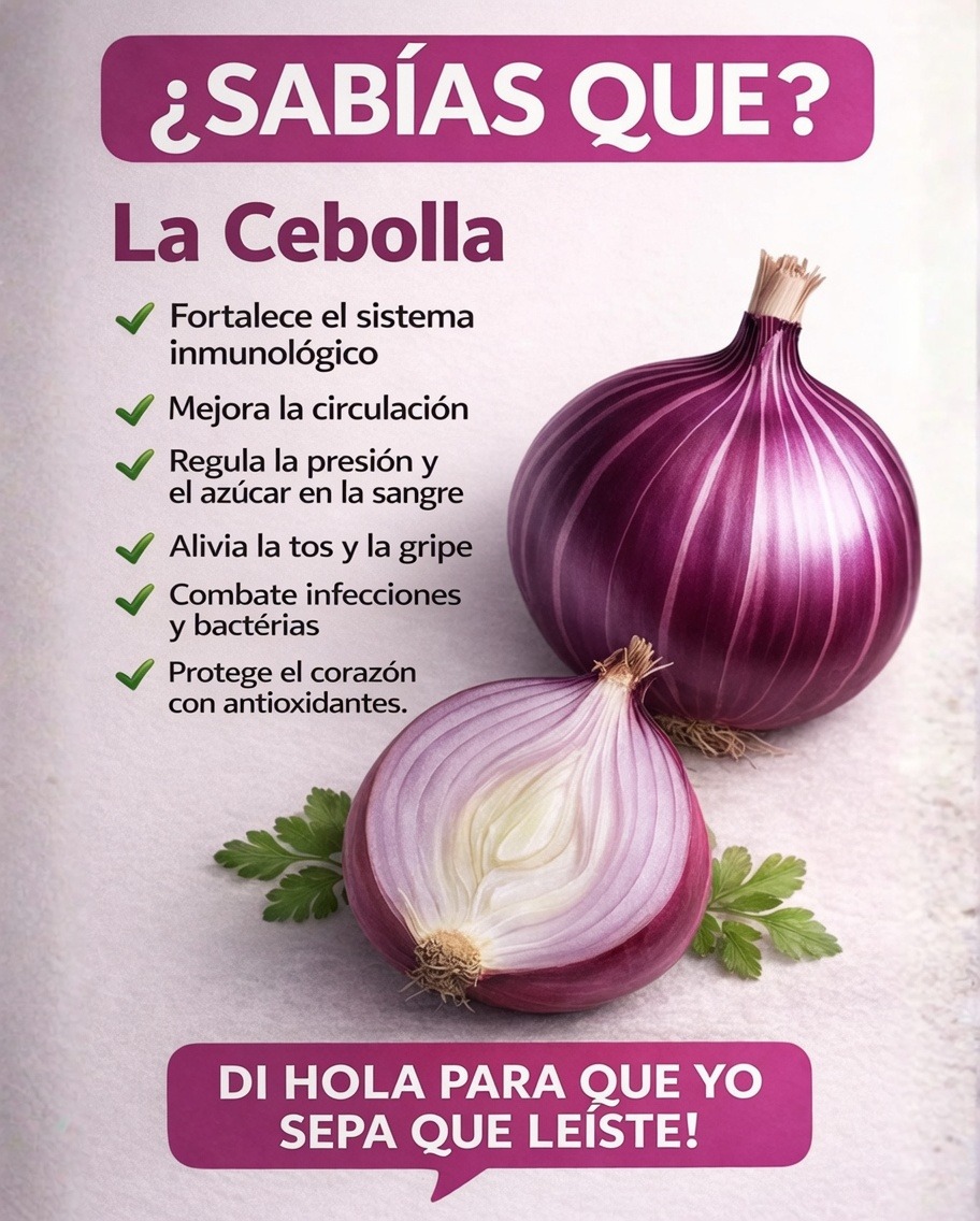El Poder de la Cebolla morada. Para 👀👇 seguir recibiendo mis recetas, solo debes decir algo ¡Gracias!😍✨