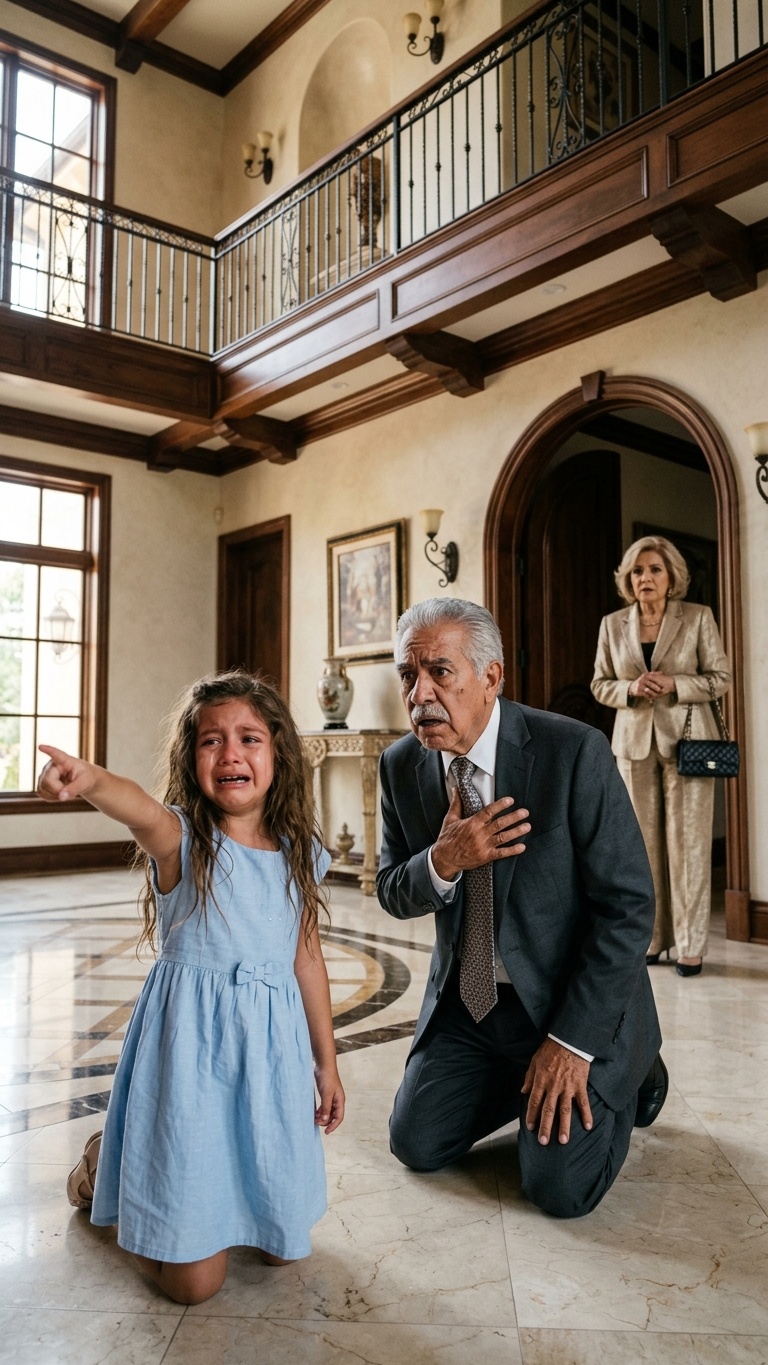 “Perdón, papá, si no acabo de fregar los pisos, el ama de llaves no me dará de comer”. El millonario regresó por sorpresa a su mansión y descubrió el escalofriante infierno que vivía su hija de 8 años.