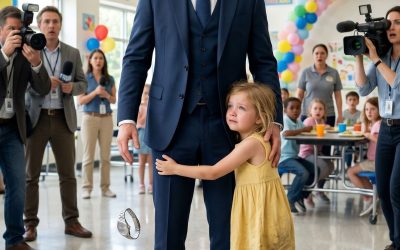 Un millonario entró a un orfanato solo para firmar un cheque y salir antes de los flashes… pero una niña de cinco años corrió hacia él gritando: “¡Papá!”, y cuando él vio sus ojos, el reloj se le cayó de la muñeca.