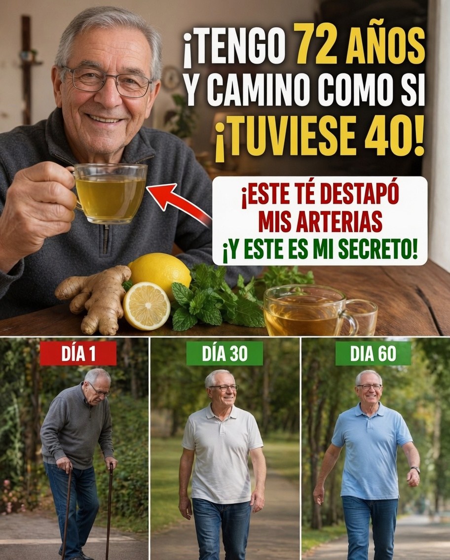 ¿Tienes más de 60 años? Toma estos 3 tés para recuperar energía y caminar con más fuerza
