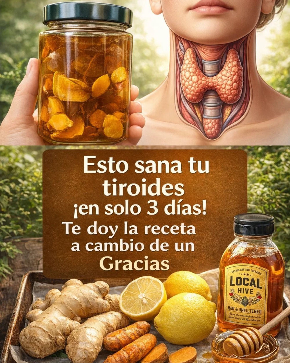 Esto sana tu tiroides ¡en solo 3 días… Te doy la receta a cambio de un Gracias