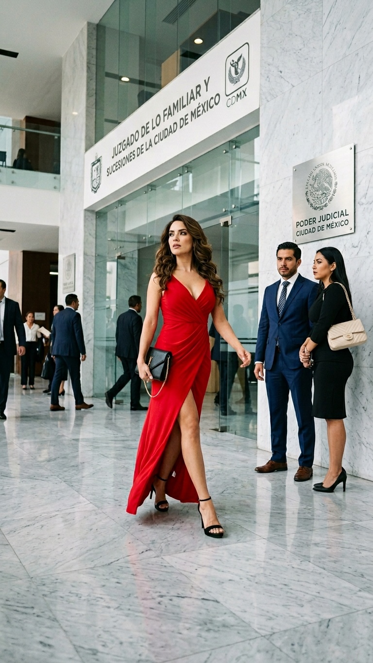 Fue al juzgado a firmar el divorcio destrozada, pero apareció con un impactante vestido rojo. El millonario supo de inmediato que había cometido el peor error de su vida…
