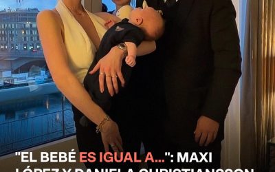 Maxi López y Daniela Christiansson mostraron la cara de su bebé Lando por primera vez y se hicieron virales en redes — Fotos