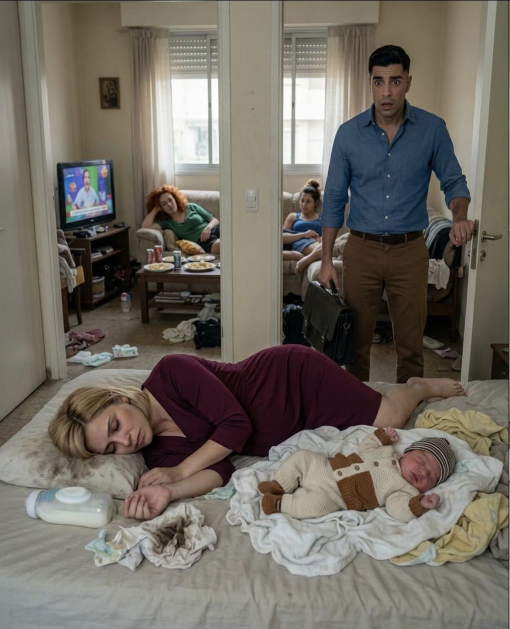 Mi madre quería que la casa estuviera a su nombre y mi esposa se negó; después del nacimiento, esa decisión convirtió la primera semana de mi hijo en una pesadilla que terminó ante un juez.