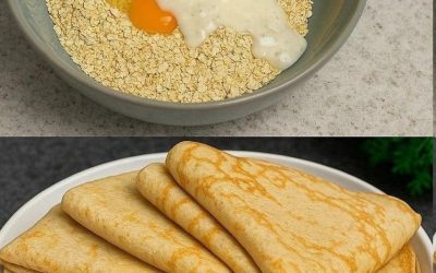 Panquecas Saudáveis de Aveia em 5 Minutos – Sem Açúcar e Sem Farinha