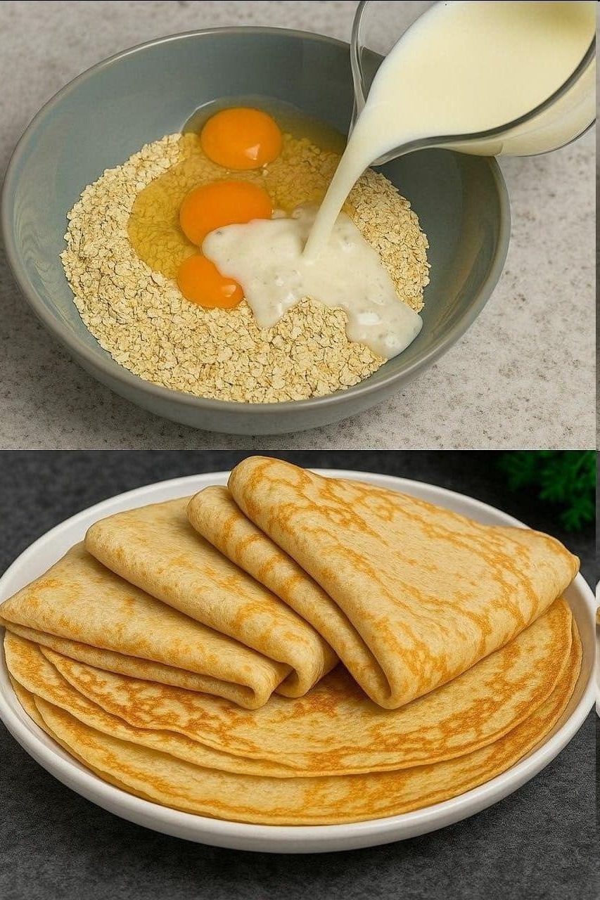 Panquecas Saudáveis de Aveia em 5 Minutos – Sem Açúcar e Sem Farinha