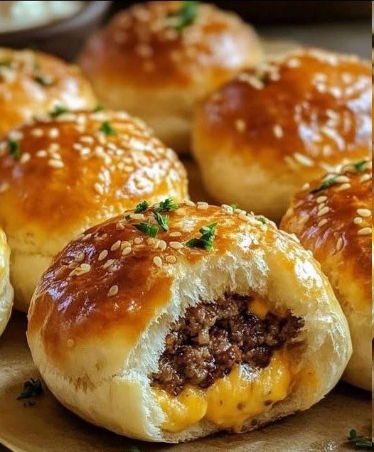 Pan redondo relleno tipo hamburguesa