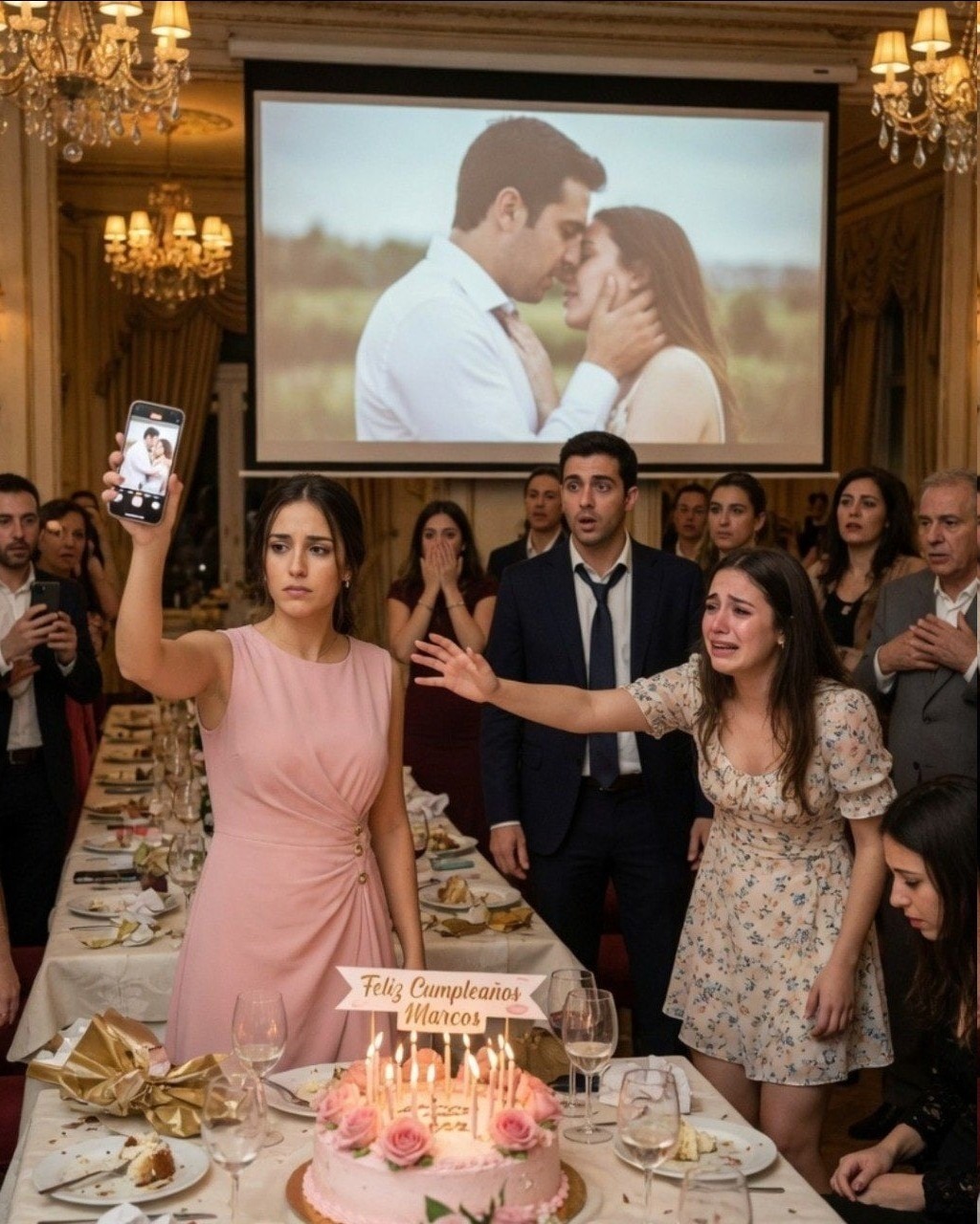 Mi marido me acusó de infidelidad delante de toda su familia, así que conecté el móvil al televisor-olweny