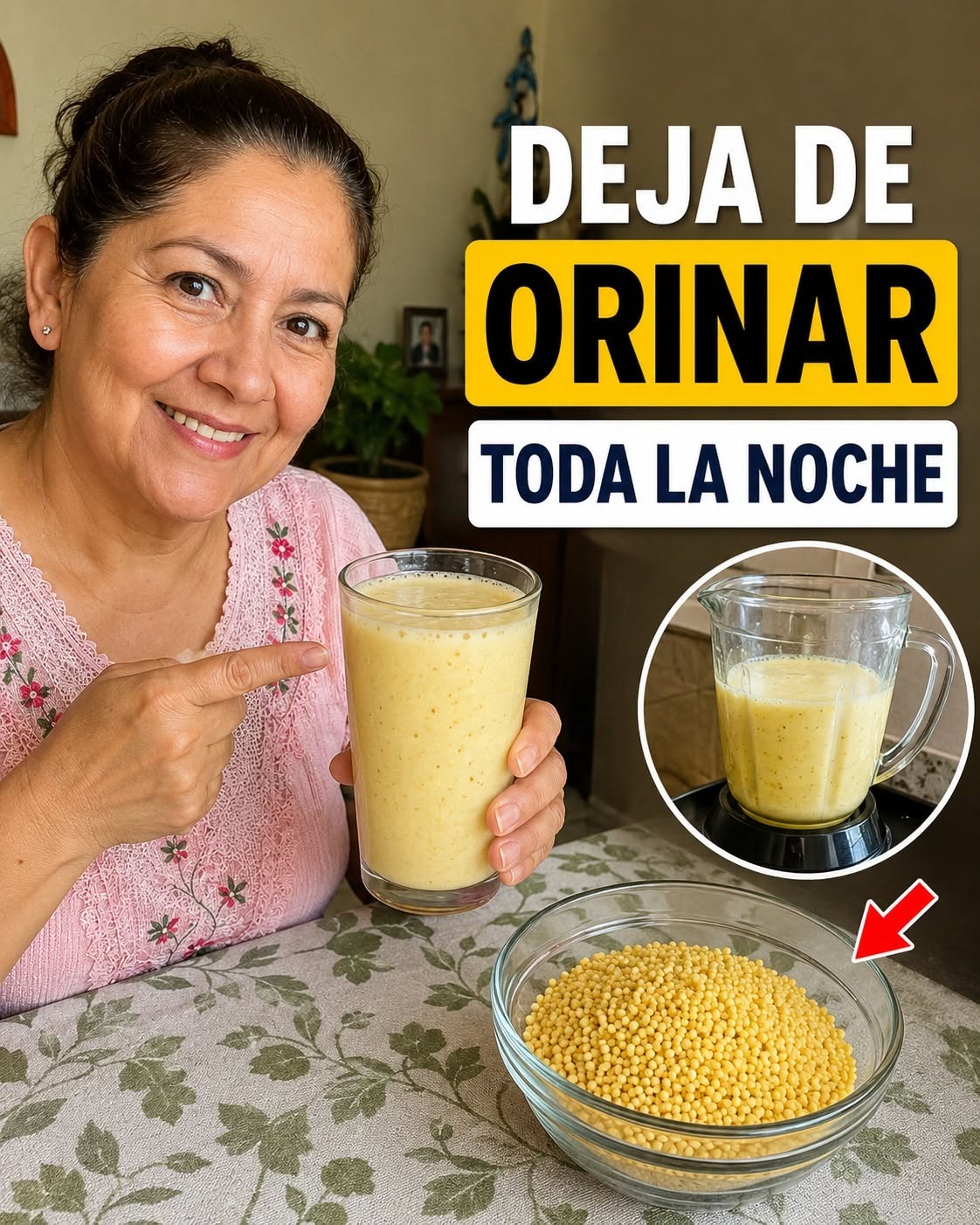 La proteína número 1 para tomar; antes de dormir y ELIMINAR la micción frecuente durante la noche (nicturia).