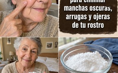 Cómo usar bicarbonato de sodio para eliminar manchas oscuras, arrugas y ojeras. Receta en el primer comentario.