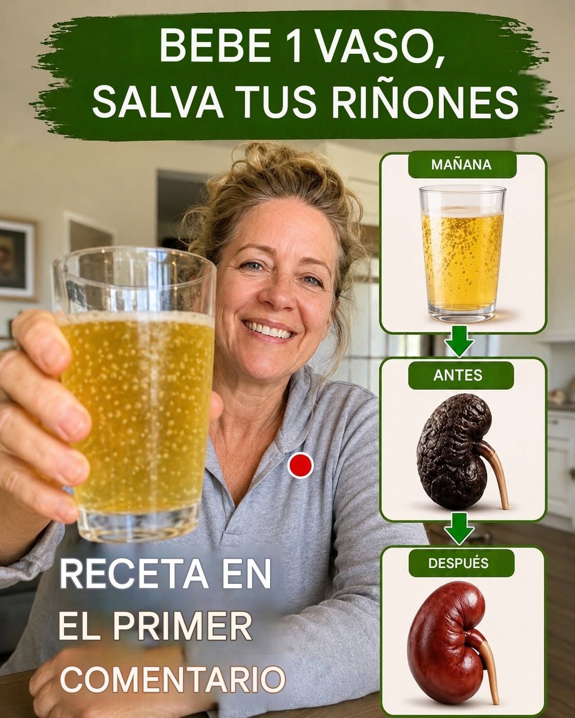 La sencilla taza que tomas por la mañana y que favorece la salud de tus riñones de forma natural.