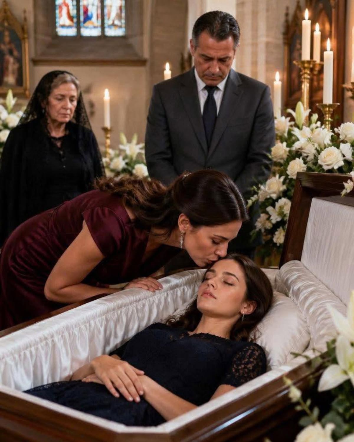En el funeral de mi hija, la amante de su esposo se inclinó hacia mí y susurró: “Yo gané.” Pero cuando el abogado abrió el testamento, toda la iglesia descubrió quién había perdido de verdad.