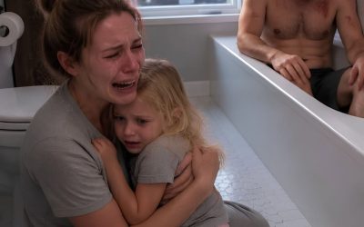 Mi hija de cinco años pasaba más de una hora encerrada en el baño con mi esposo. Cuando le pregunté qué hacían ahí dentro, bajó la mirada con lágrimas… y al día siguiente descubrí algo que me hizo llamar a la policía.