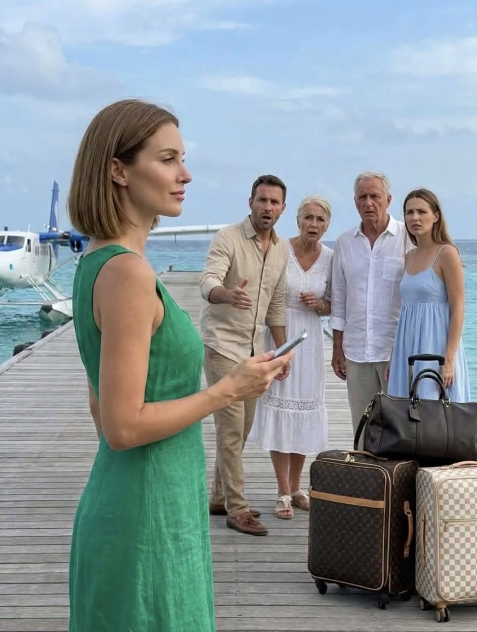 Reservé una isla privada para salvar mi matrimonio, pero él apareció con su madre y su ex: “Tú cocinarás mientras nosotros disfrutamos”… así que cancelé todo justo delante de ellos.
