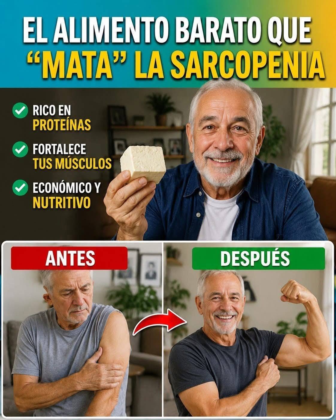 El Mejor Alimento para fortalecer las piernas y brazos en adultos mayores – Mata la Sarcopenia ……….Para seguir recibiendo mis recetas, solo debes decir algo… ¡Gracias!