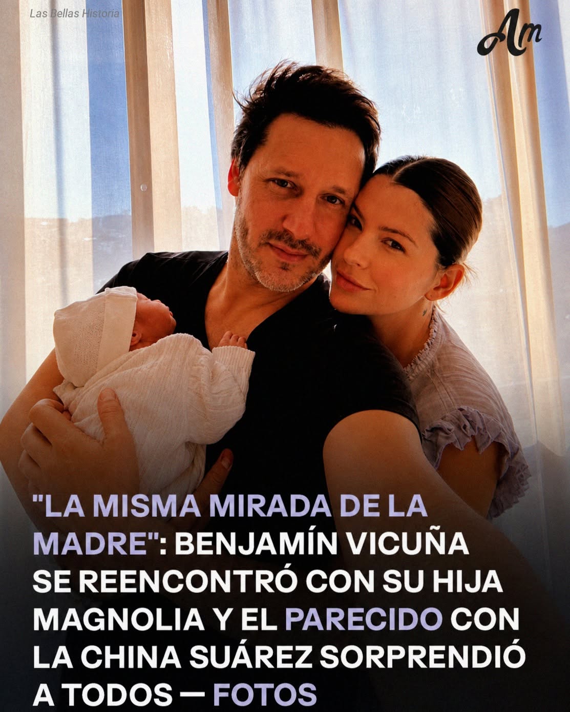 El emotivo reencuentro de Benjamín Vicuña y sus dos hijos, Magnolia y Amancio, tras su viaje a Europa junto a la China Suárez — Fotos