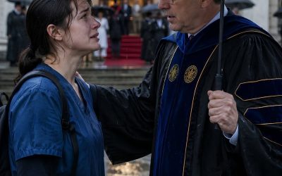 Mi padre me echó de mi propia graduación de medicina para darle mi boleto a mi hermanastra. “Solo eres asistente de enfermería”, se burló. Lo que no sabía era que esa noche yo sería anunciada como la doctora más destacada de la universidad.
