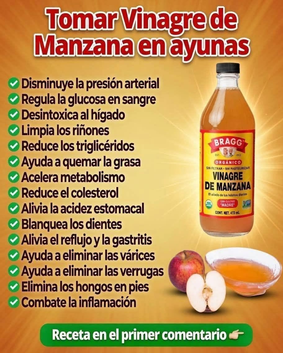 Tomar vinagre de manzana en ayunas