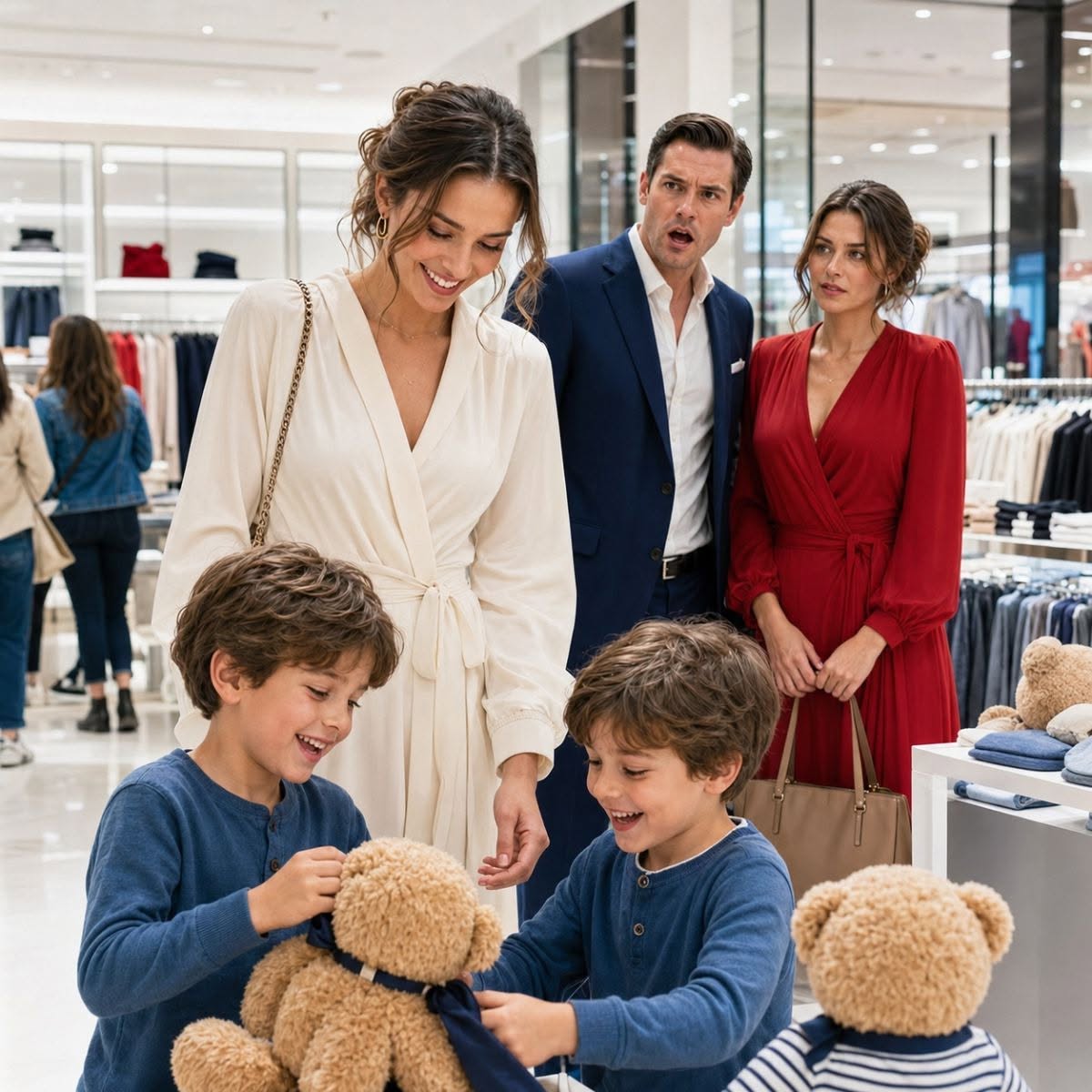 Me dejó sola por no abortar. 5 años después, vio a mis gemelos en un centro comercial… y la mentira de 2 millones de dólares de su madre se derrumbó frente a todos.