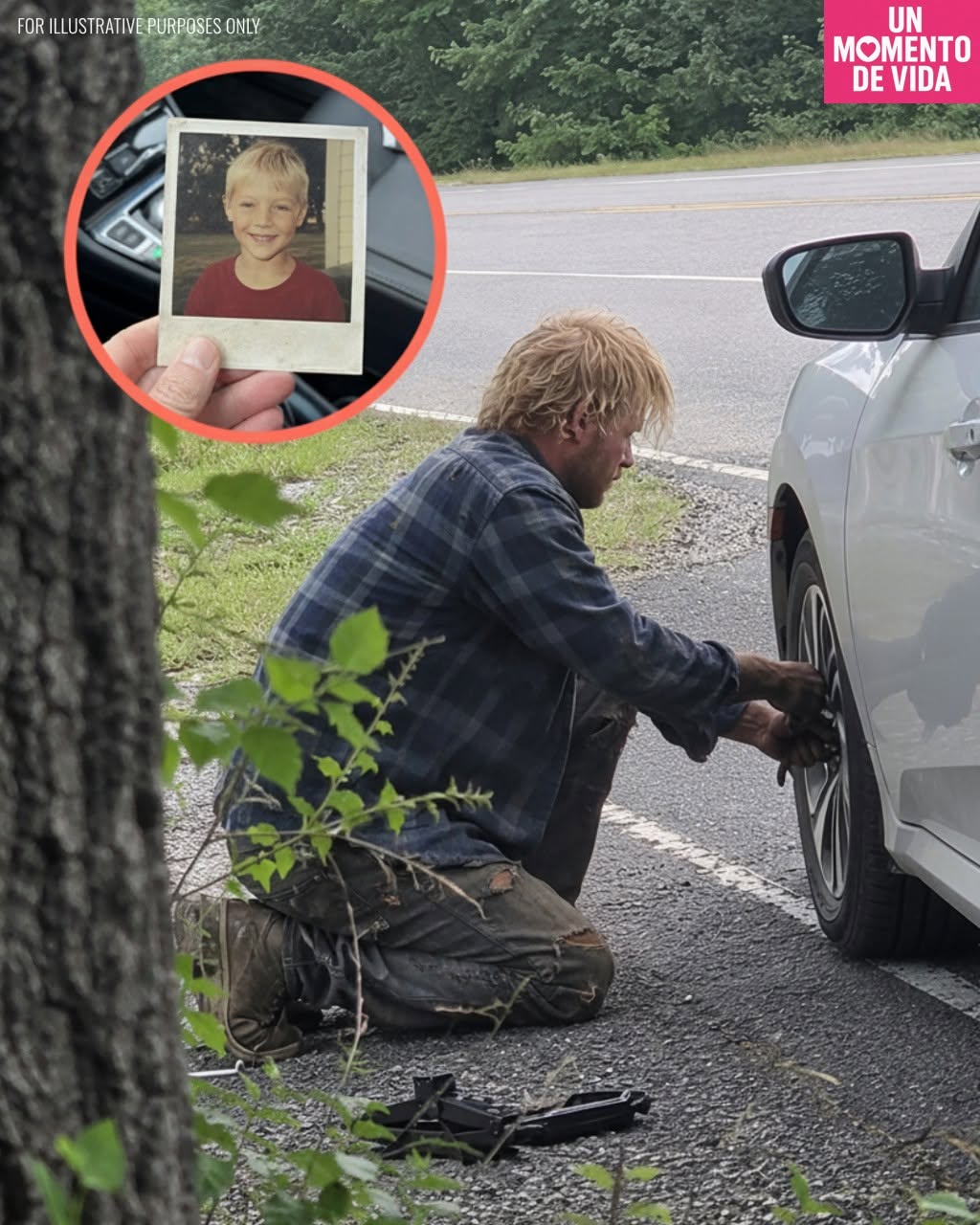 Un indigente me ayudó a cambiar una llanta pinchada en la Ruta 9, donde mi hijo desapareció hace 20 años – Lo que dejó en mi asiento de pasajero me dejó de rodillas