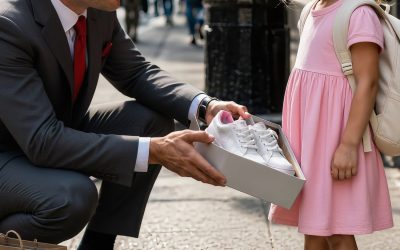 Una niña pequeña me detuvo en una acera abarrotada del centro de la ciudad y me pidió unos zapatos escolares. Apenas costaban 45 dólares. Lo que yo no sabía era que su promesa desesperada de devolvérmelos algún día me llevaría a un secreto al borde de la muerte, a una madre que luchaba por sobrevivir y a una verdad lo suficientemente poderosa como para cambiar mi vida para siempre.
