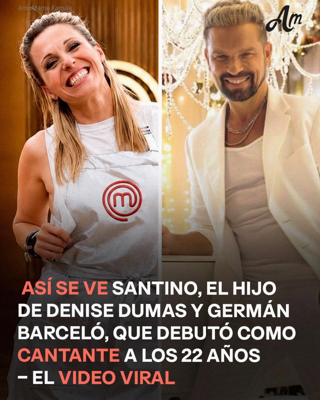 Santino Curto, el hijo de Denise Dumas, debutó como cantante y emocionó a la conductora — Video