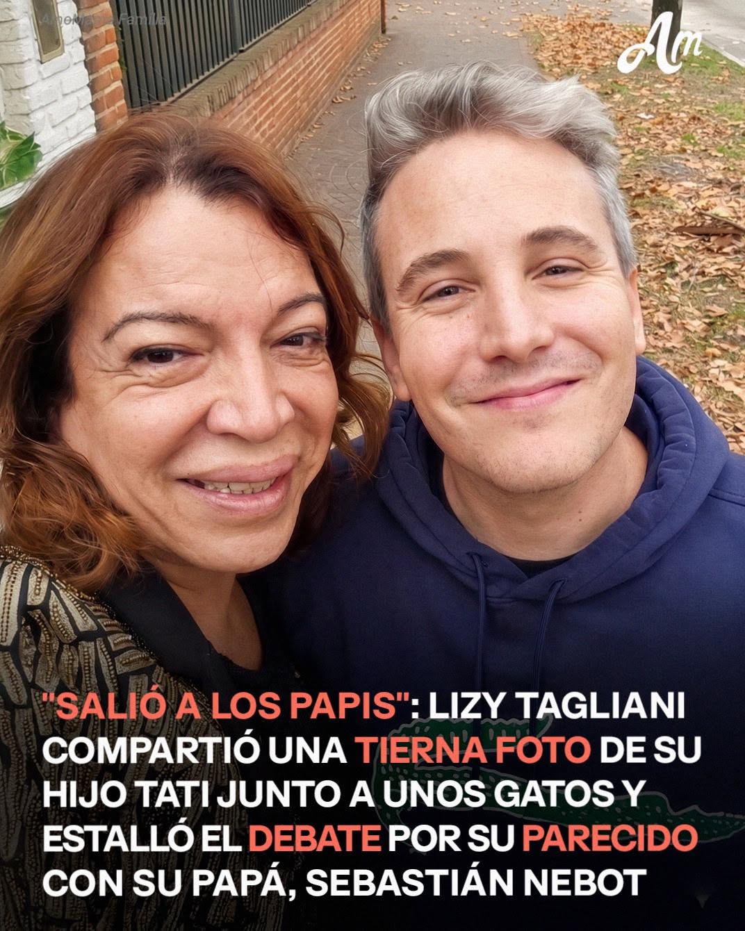 Lizy Tagliani compartió el dulce momento que vivió su hijo Tati con unos gatos — Foto