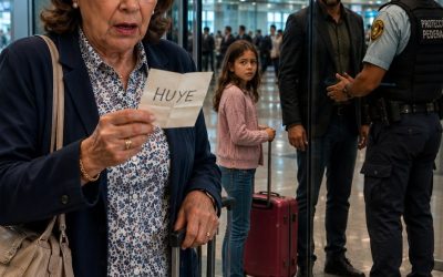 Su hijo la llevaba a Francia para “cuidarla”, pero su nieta de 8 años le entregó una nota en el aeropuerto: “HUYE”
