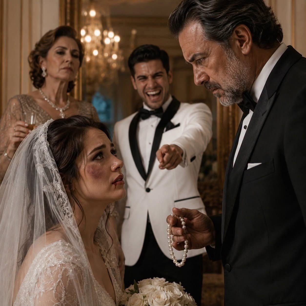 EL DÍA DE MI BODA, MI PADRE VIO LOS MORETONES EN MI ROSTRO. «HIJA MÍA…
