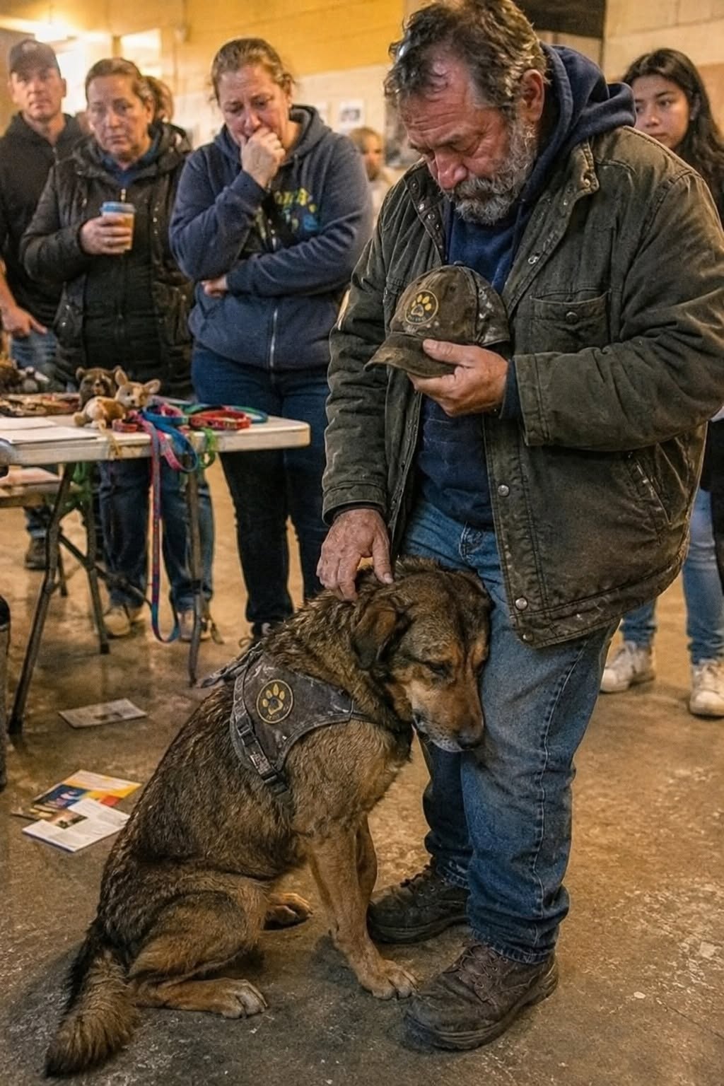 Entró al refugio solo por calor… y el perro gritó al verlo, como si lo reconociera de otra vida