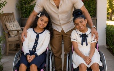 Crié sola a mis hijas gemelas discapacitadas después de que su madre las abandonara cuando tenían seis años. Doce años después, en el Día del Padre, me miraron y me dijeron: “Papá… te hemos estado ocultando algo”.