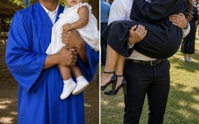 Mi padre me crió solo después de que mi madre biológica me abandonara en la cesta de su bicicleta cuando tenía 3 meses. Dieciocho años después, apareció en mi graduación.