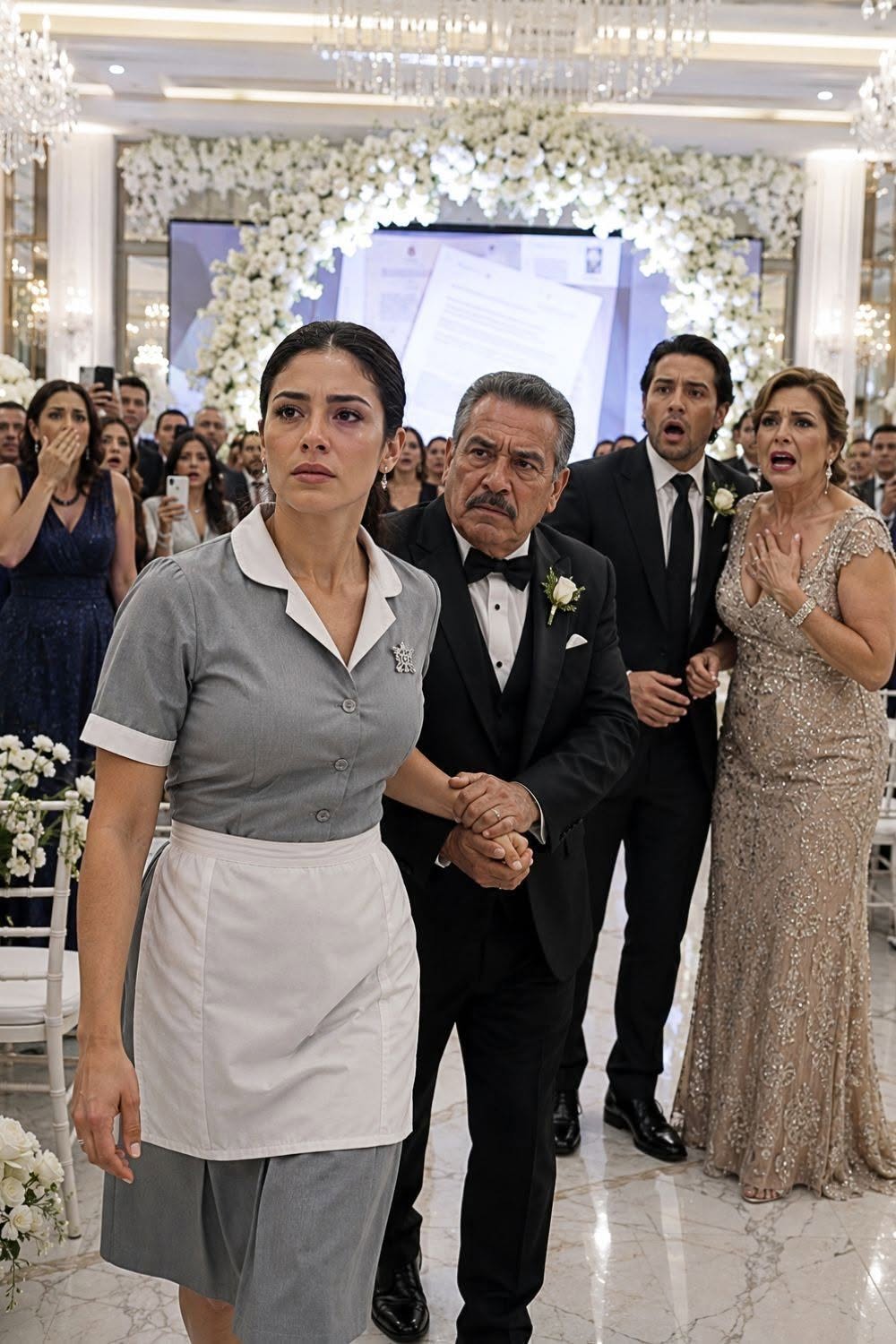 Mi suegra escondió mi vestido de novia y dejó un uniforme: “Aprende tu lugar”…