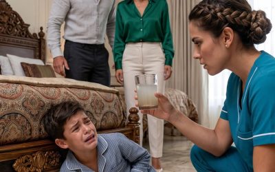 El niño gritaba que algo lo mordía por dentro, pero su madrastra quería encerrarlo… hasta que la niñera olió el atole