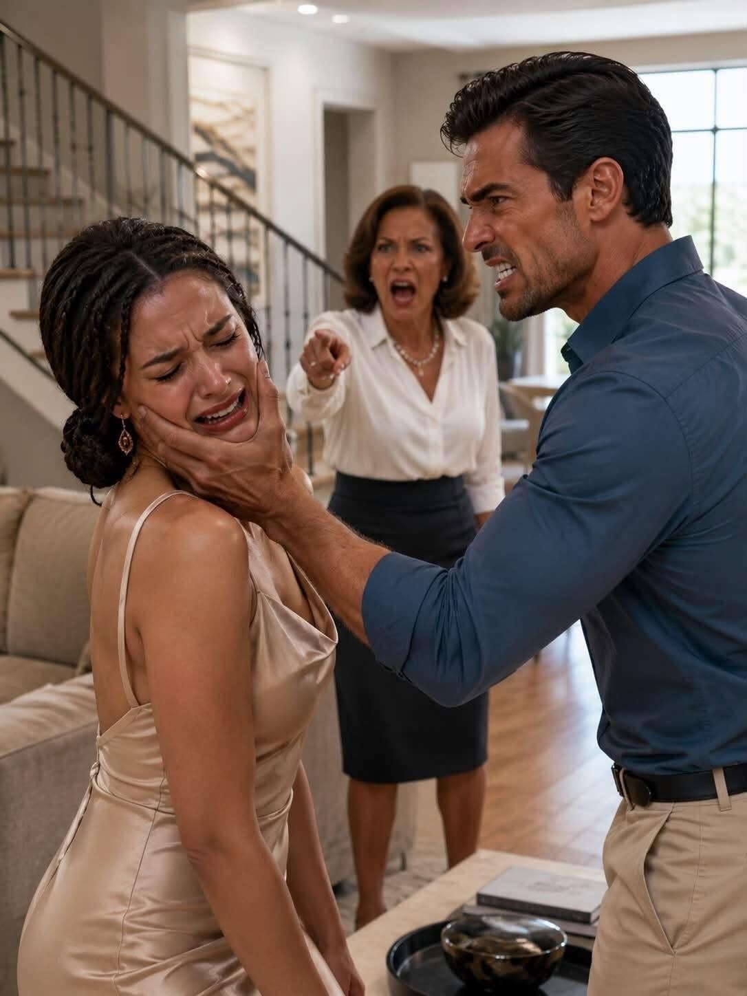Mi marido se abalanzó sobre mí, me abofeteó delante de todos y gritó: «¡Fuera de mi casa! ¡No tienes nada aquí!». Mi suegra sonrió con desdén y me llamó mujer inútil que debería estar agradecida por su amabilidad.