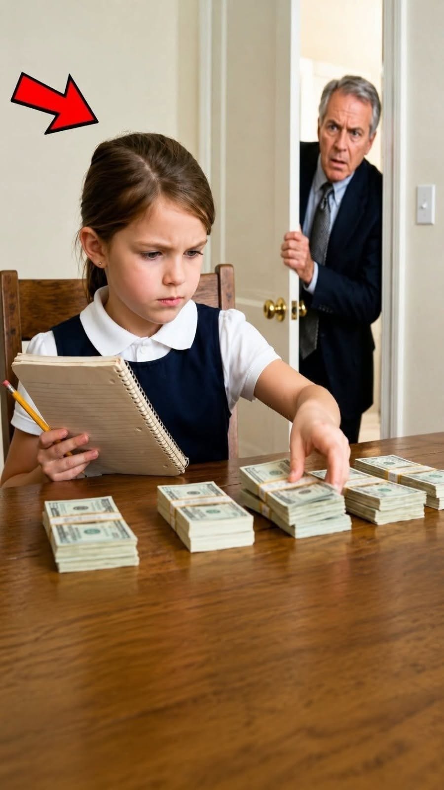 El millonario dejó 50.000 dólares para tender una trampa a la niñera… Pero su hija hizo algo que le dejó sin palabras.