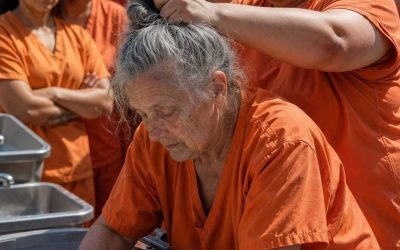 Una anciana reclusa lavaba la ropa tranquilamente en el patio de la prisión cuando la criminal más temida se acercó kara, la sujetó bruscamente por la cabeza y le hundió el rostro en un recipiente lleno de agua sucia y jabón