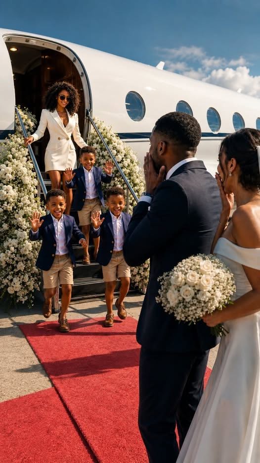 SU EXMARIDO LA INVITÓ A SU BODA PARA HUMILLARLA… PERO ELLA LLEGÓ EN JET PRIVADO CON SUS 3 HIJOS Y DEJÓ A TODA LA FAMILIA SIN PALABRAS