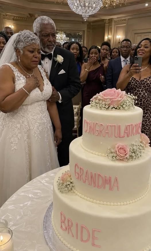 Mi hermana me envió un pastel con la inscripción “Felicitaciones a la abuela casada” por mi 56 aniversario de bodas, ¡y lo que mi esposo hizo con él dejó a todos asombrados!