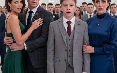 Mi marido llevó a su amante a la gala vestida con mi vestido y mi anillo de bodas. Cuando la presentaron como su esposa, guardó silencio. Me puse un traje negro, llamé a mi abogado y esperé a que nuestro hijo dijera: «Papá, hoy pagas por todo».