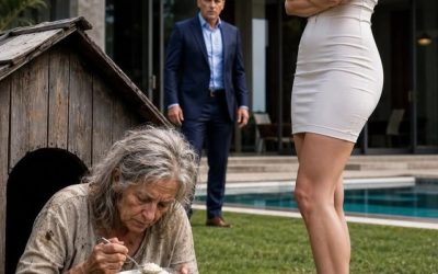 El multimillonario regresó de su viaje de negocios antes de lo previsto y descubrió que su esposa obligaba a su madre enferma a comer en un recipiente para perros
