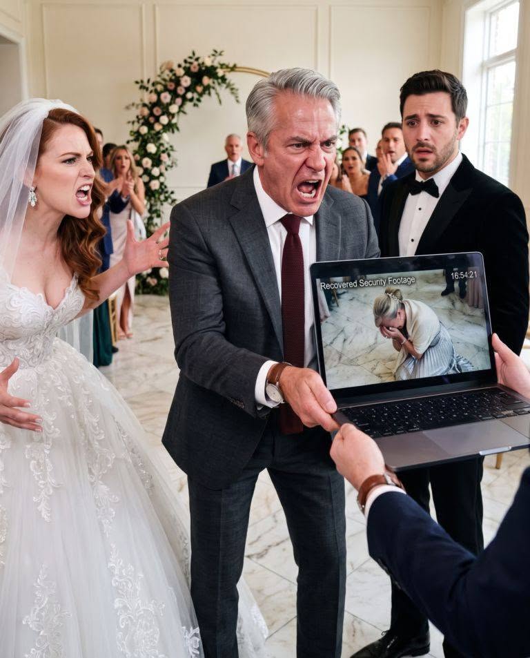 En la boda de mi hijo, mi esposa volvió a casa temblando y susurró que simplemente se había caído.