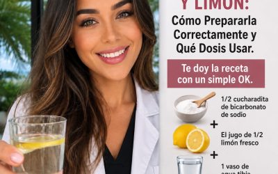 Agua con bicarbonato de sodio y limón: cómo prepararla correctamente y qué dosis utilizar. Te doy la receta para una versión simple.