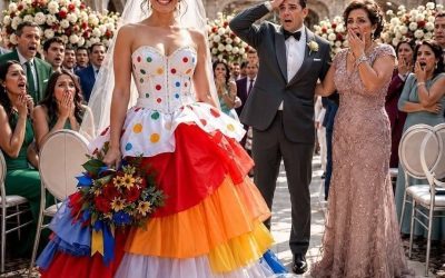 Mi suegra escondió mi vestido de novia y me dejó un disfraz de payaso junto con una nota que decía: “Conoce tu lugar”; delante de 200 invitados, me lo puse, tomé la mano de mi padre y caminé por el pasillo sin llorar, revelando un secreto que arruinaría sus vidas para siempre.