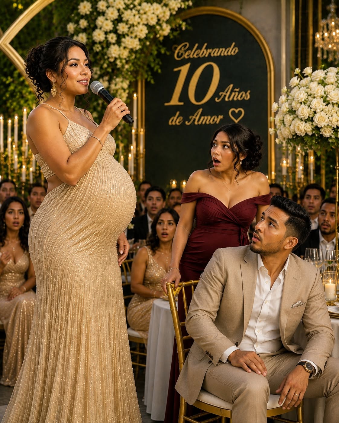 MI HERMANA ANUNCIÓ QUE ESTABA EMBARAZADA DE MI ESPOSO EN NUESTRA FIESTA DEL DÉCIMO ANIVERSARIO, PERO LOS RESULTADOS DE ADN QUE YO LLEVABA MESES OCULTANDO ERAN SOLO EL PRINCIPIO