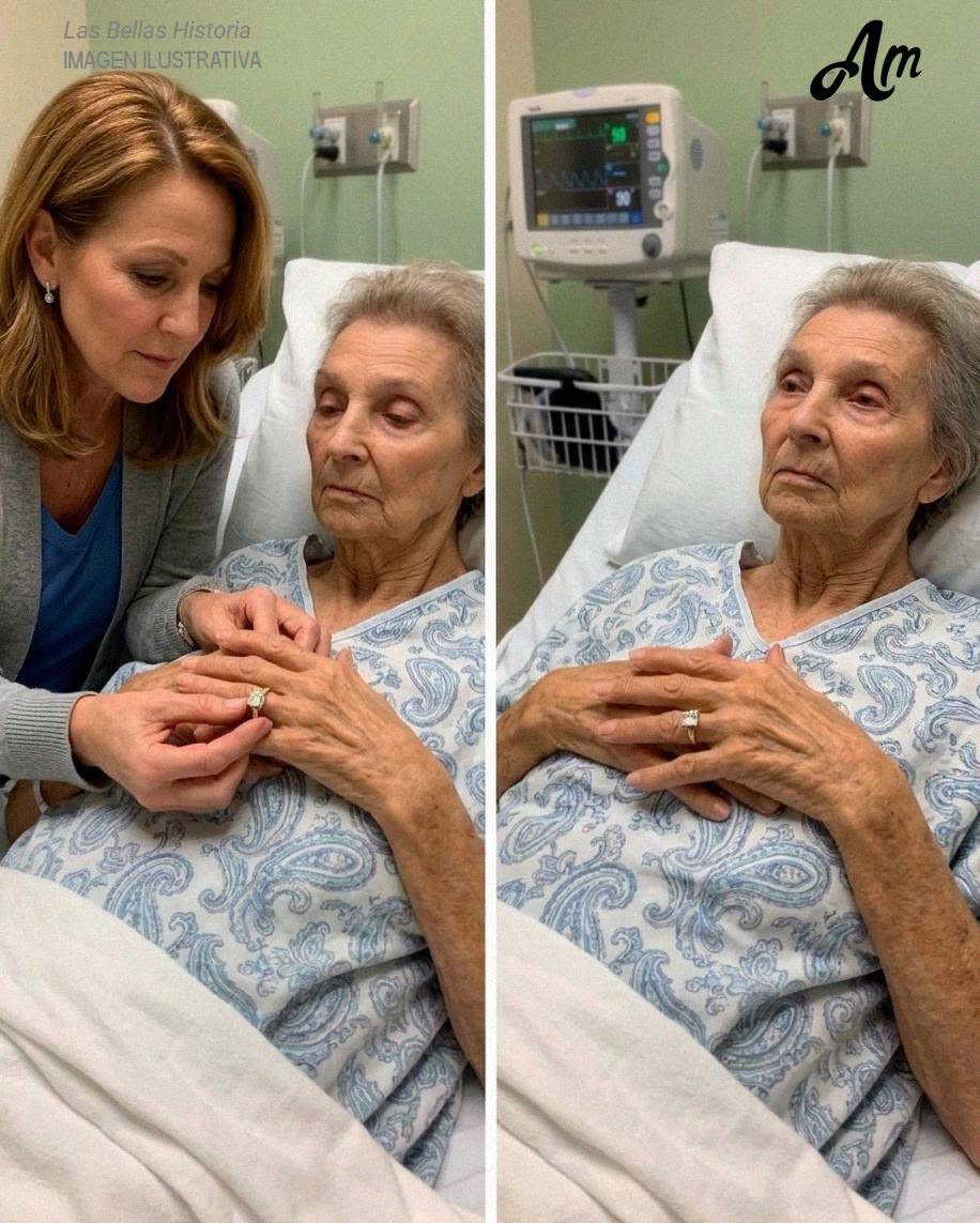 Mi tía le quitó el anillo de diamantes a mi abuela de su dedo en su lecho de muerte – Dos días después del funeral, llegó un paquete que la hizo palidecer